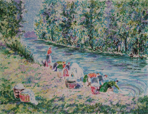 Lélia Pissarro, Figurative - Series - Les Lavandières<br />
