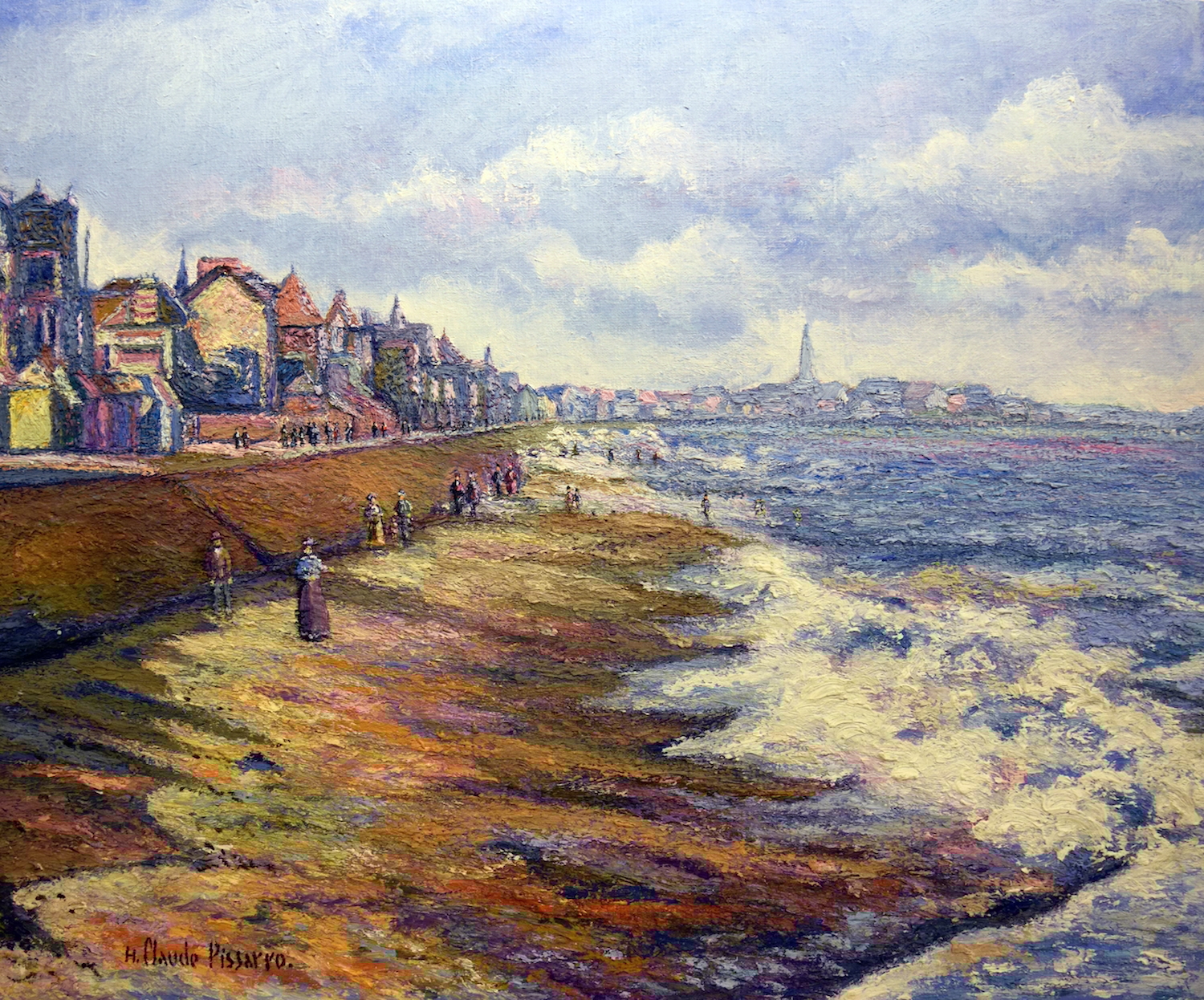 La Rade; Temps Gris - H. Claude Pissarro (b. 1935 - )