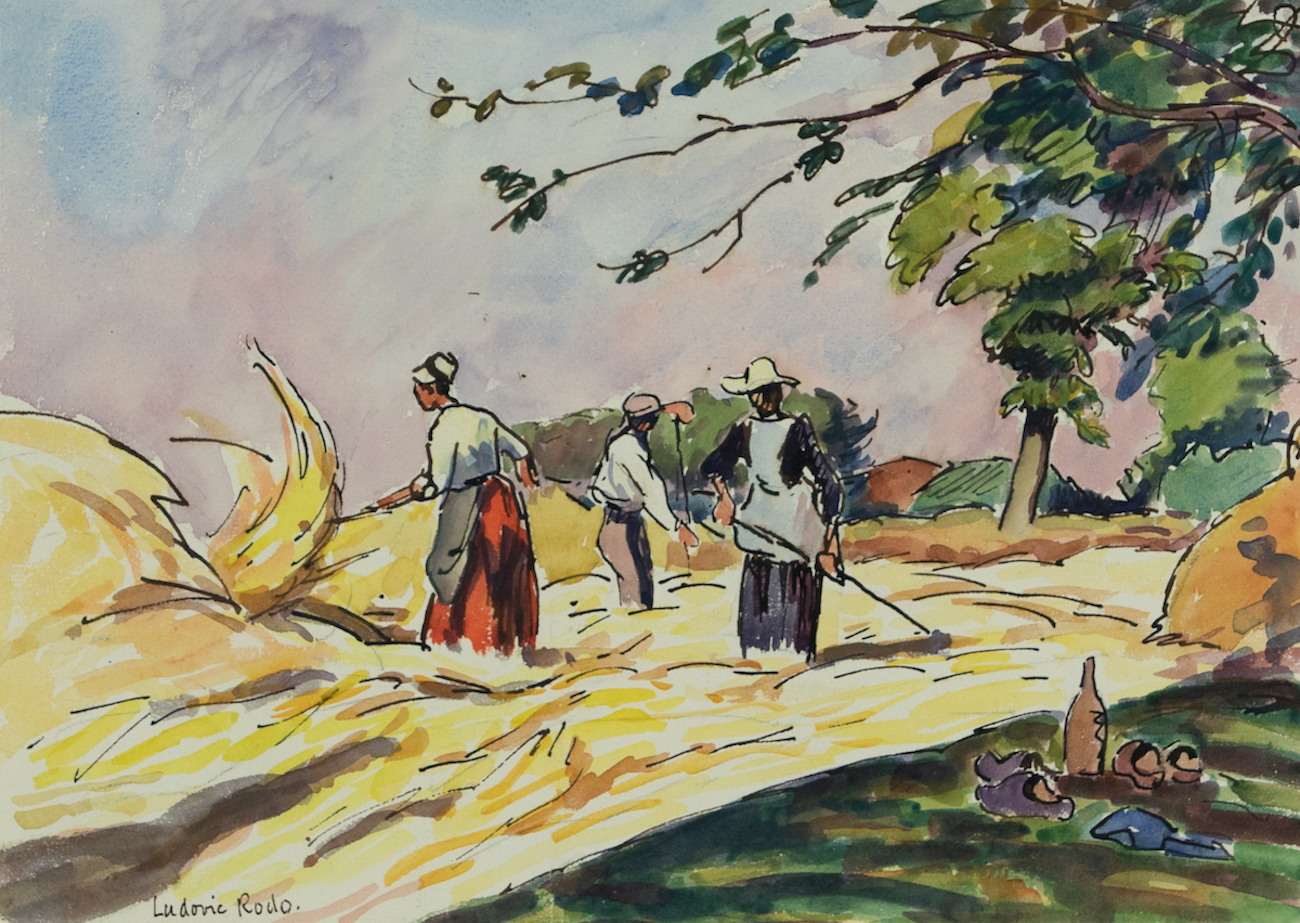 Moissonneurs à Blarimon - Ludovic-Rodo Pissarro (1878 - 1952)