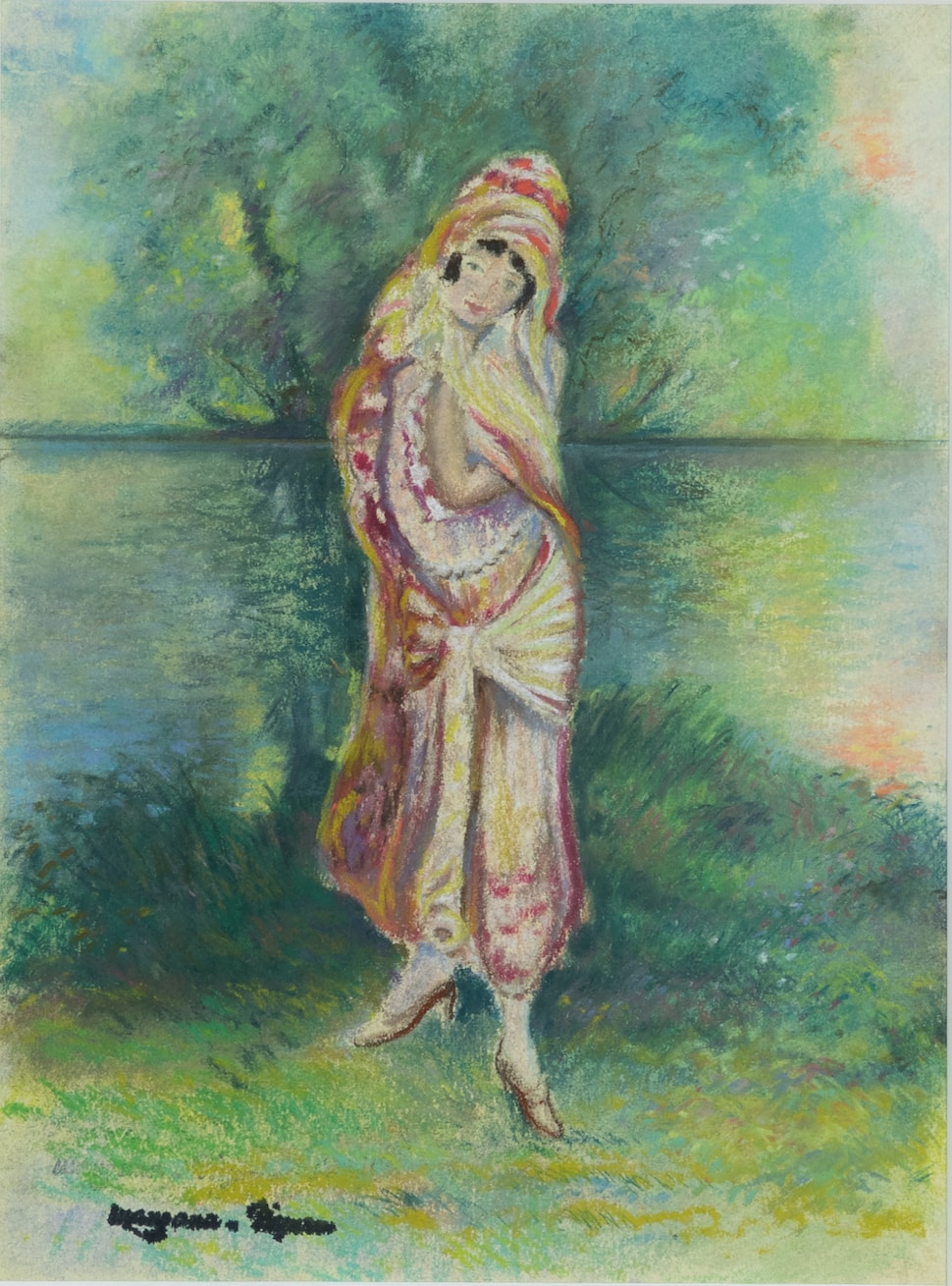 Femme en Costume Oriental - Georges Manzana Pissarro (1871 - 1961)