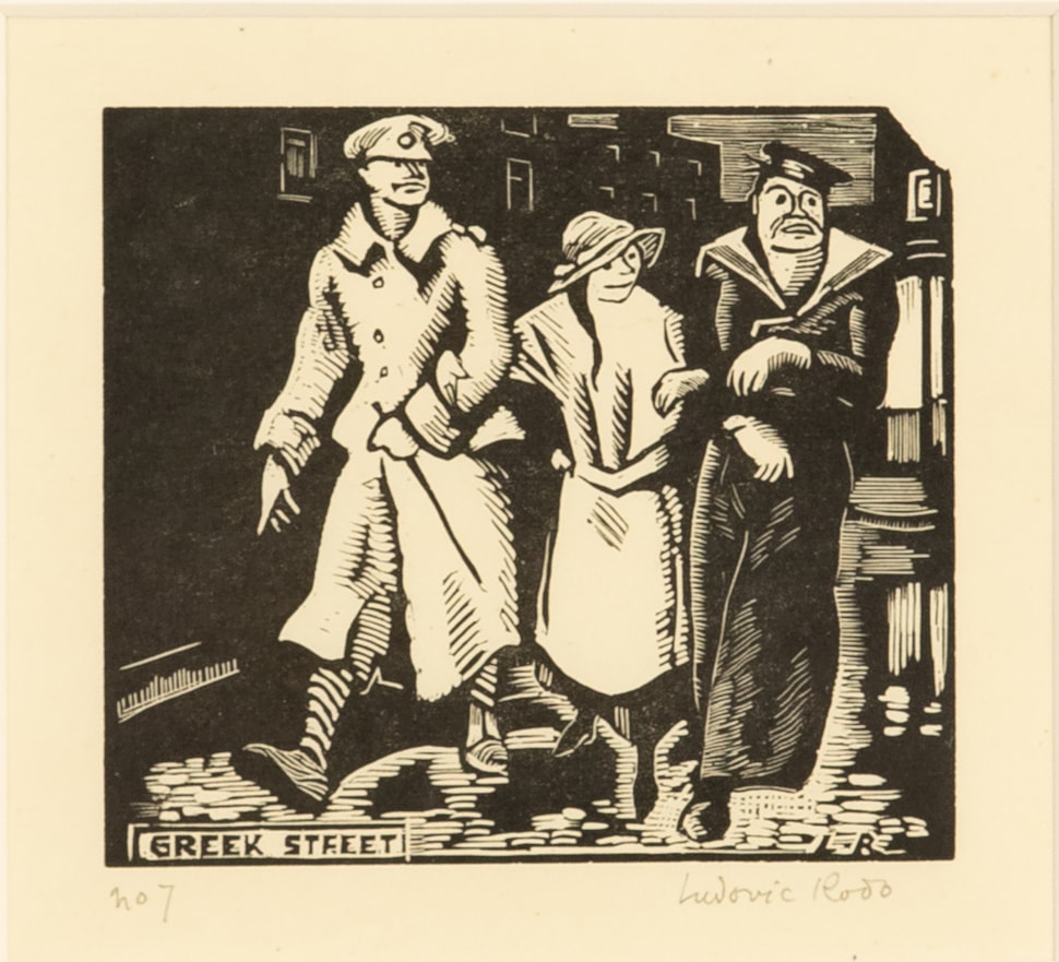 Greek Street - Ludovic-Rodo Pissarro (1878 - 1952)