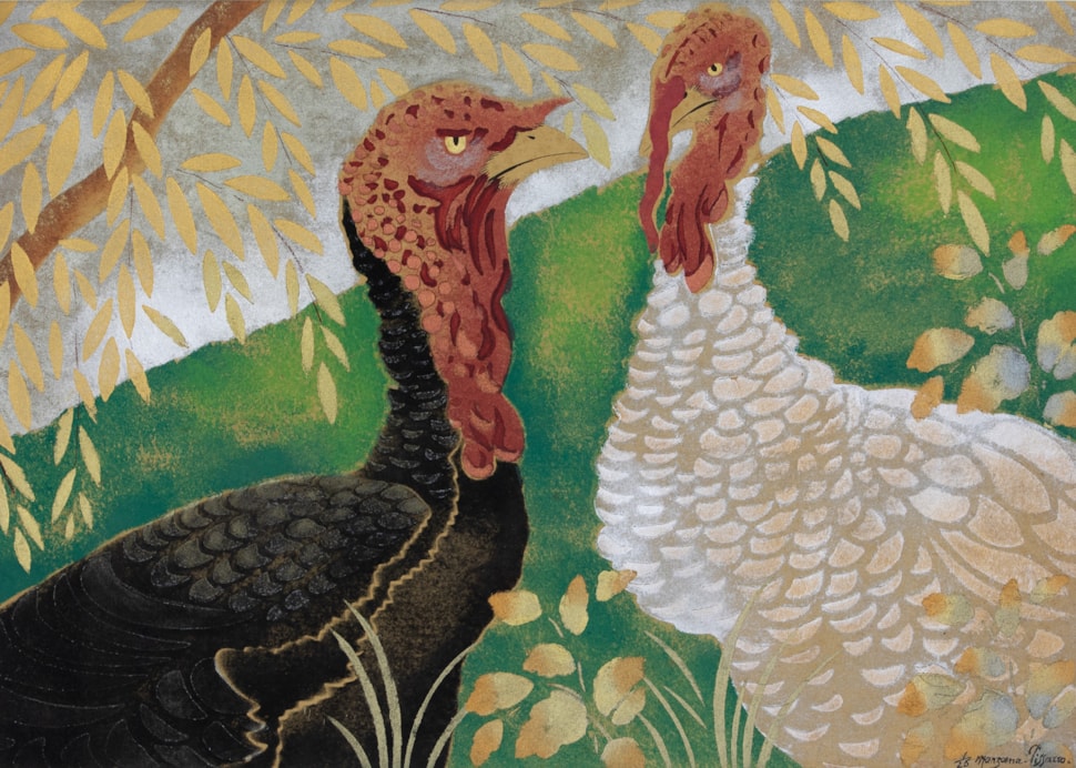 Two Turkeys - Georges Manzana Pissarro (1871 - 1961)