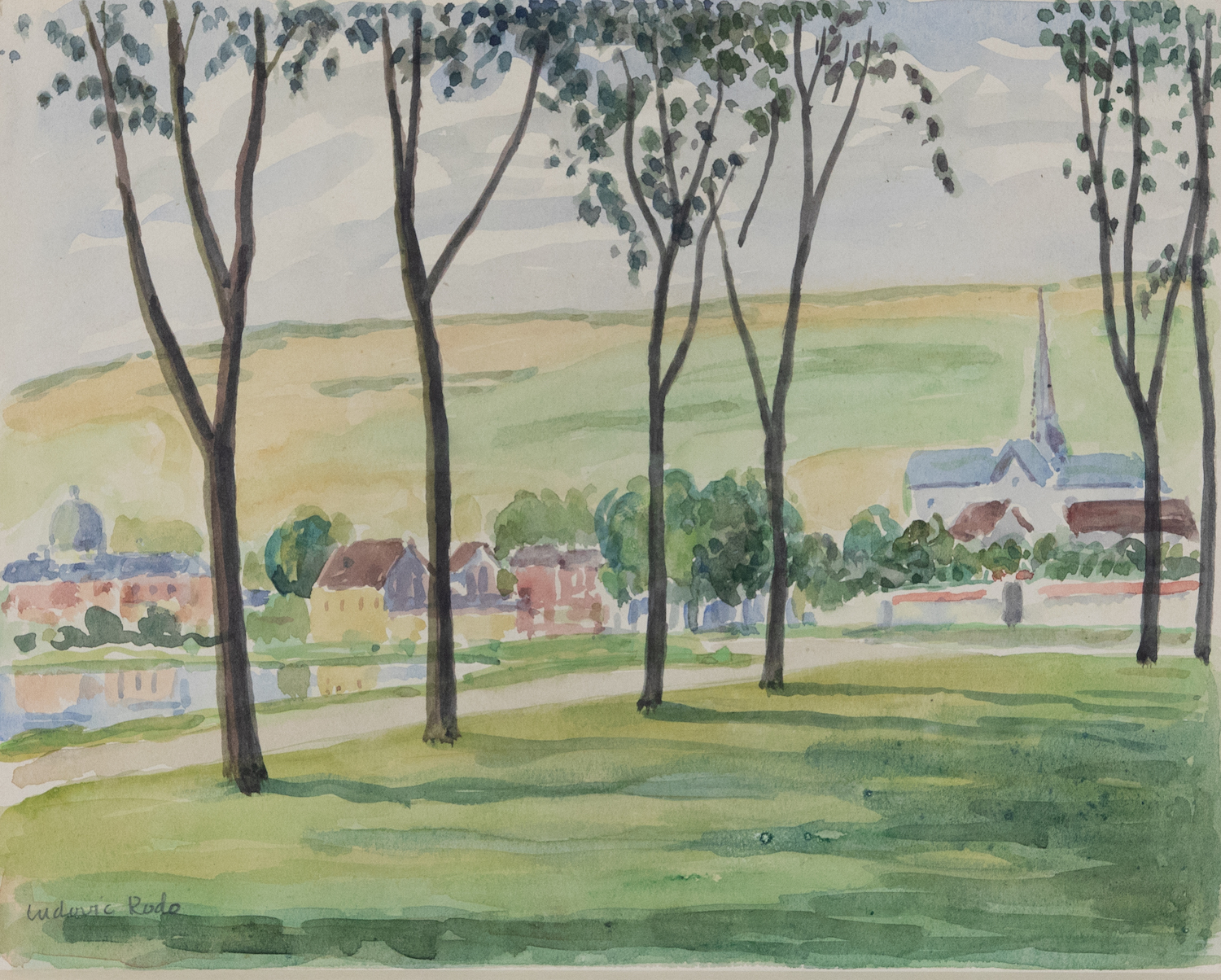 La Seine aux Andelys - Ludovic-Rodo Pissarro (1878 - 1952)