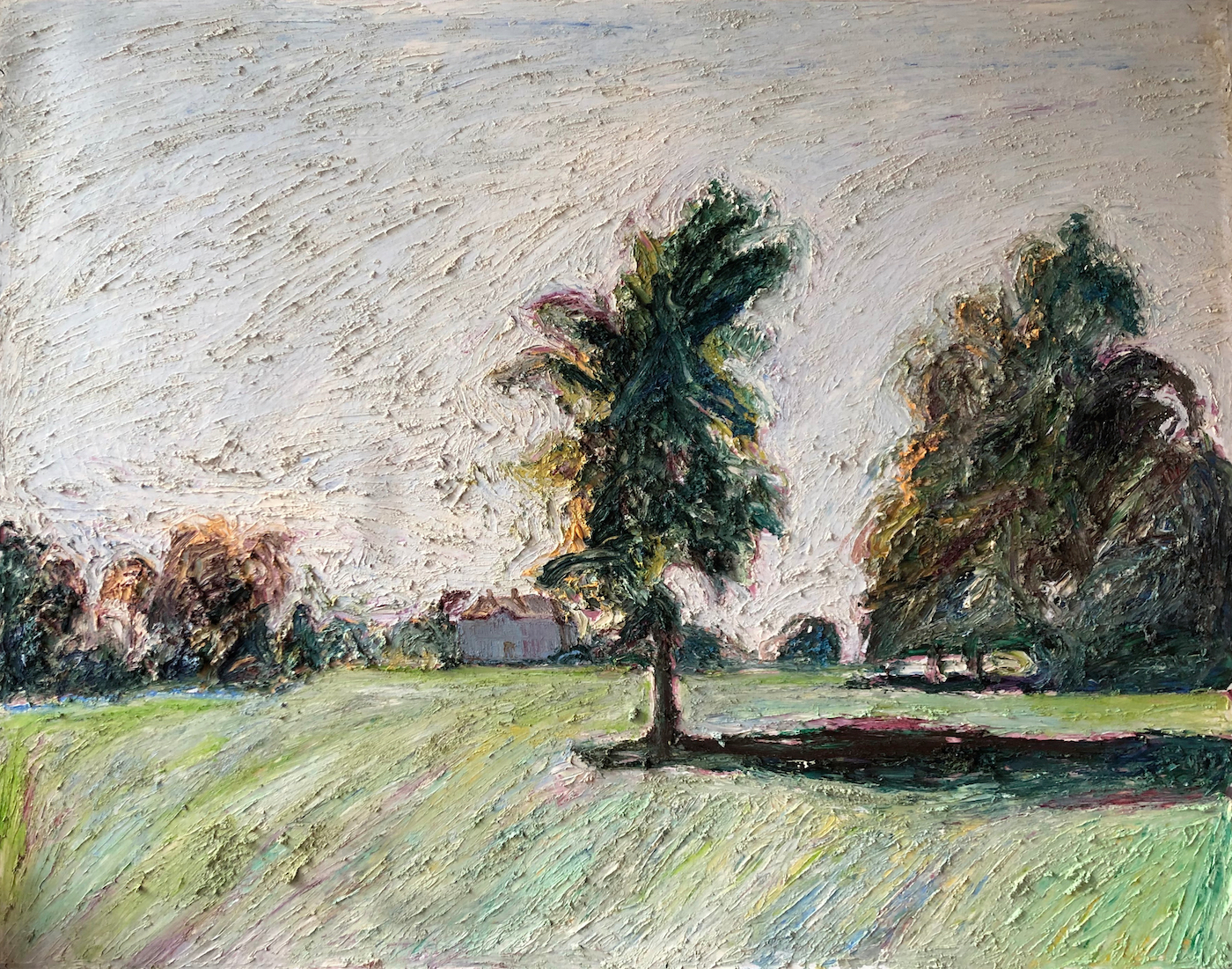Hugues Pissarro dit Pomié - Deux Arbres - Chatêau de St Georges