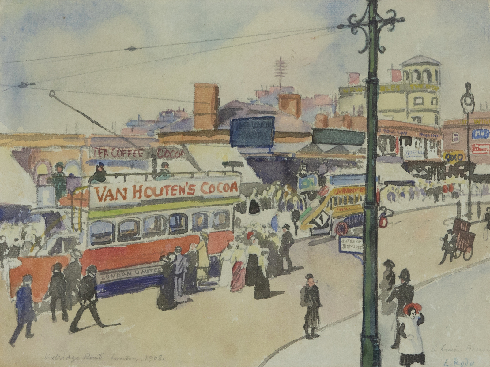 Uxbridge Road, London - Ludovic-Rodo Pissarro (1878 - 1952)