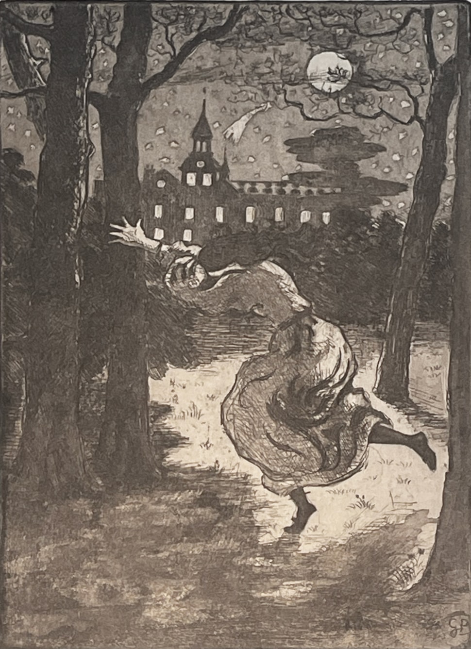 Une femme courant - Georges Manzana Pissarro (1871 - 1961)