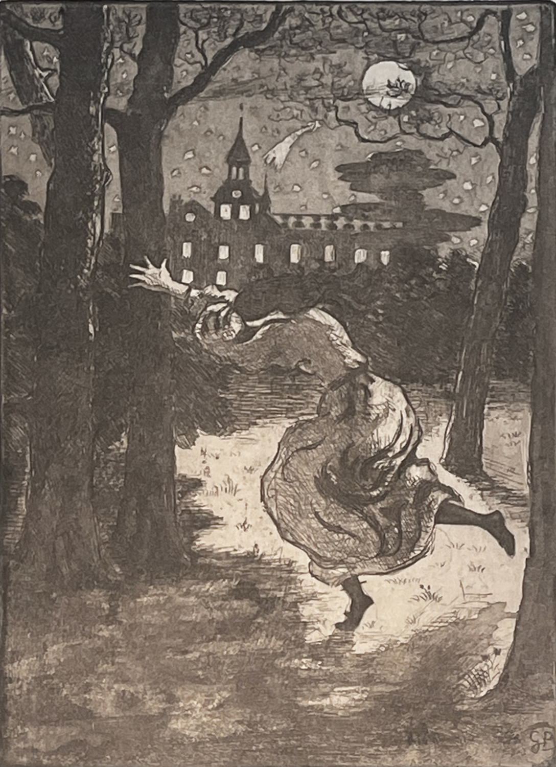 Une femme courant - Georges Manzana Pissarro (1871 - 1961)