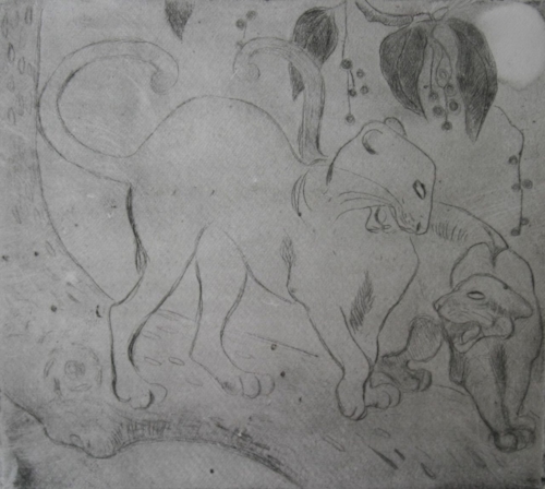Orovida Pissarro - Snarling Panthers