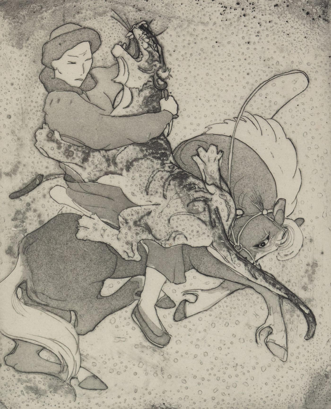 Man & Beast - Orovida Pissarro (1893 - 1968)