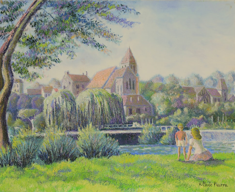 Beau Temps à Clécy - H. Claude Pissarro (b. 1935 - )