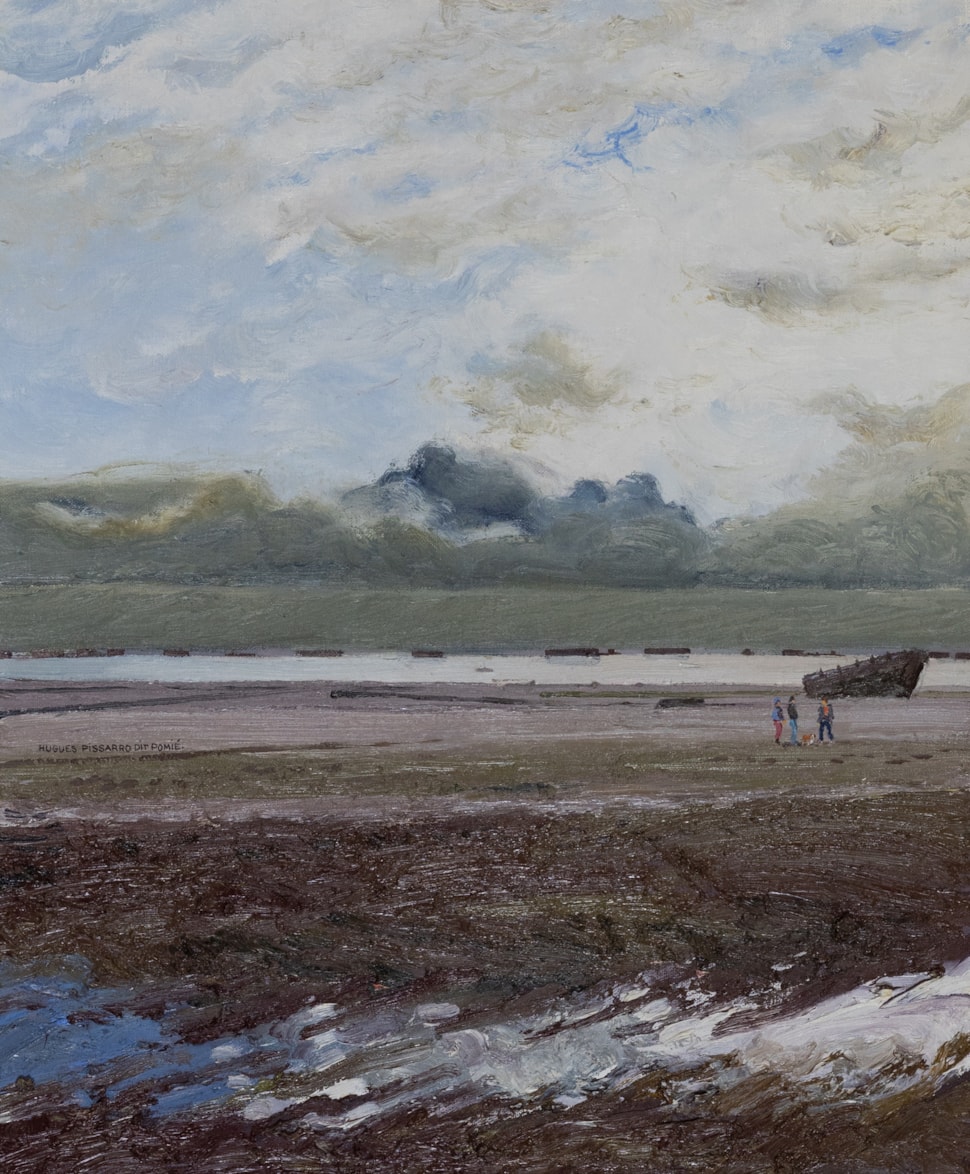 Marée Basse - Arromanches - Hugues dit Pomié Pissarro (b. 1935 - )