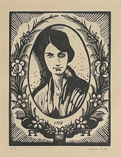 Ludovic-Rodo Pissarro - Oval Portrait