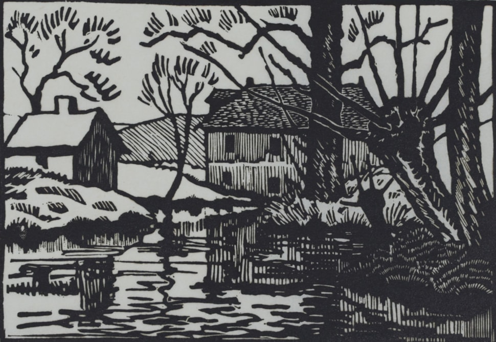 Moulin sur l’Epte - Paulémile Pissarro (1884 - 1972)