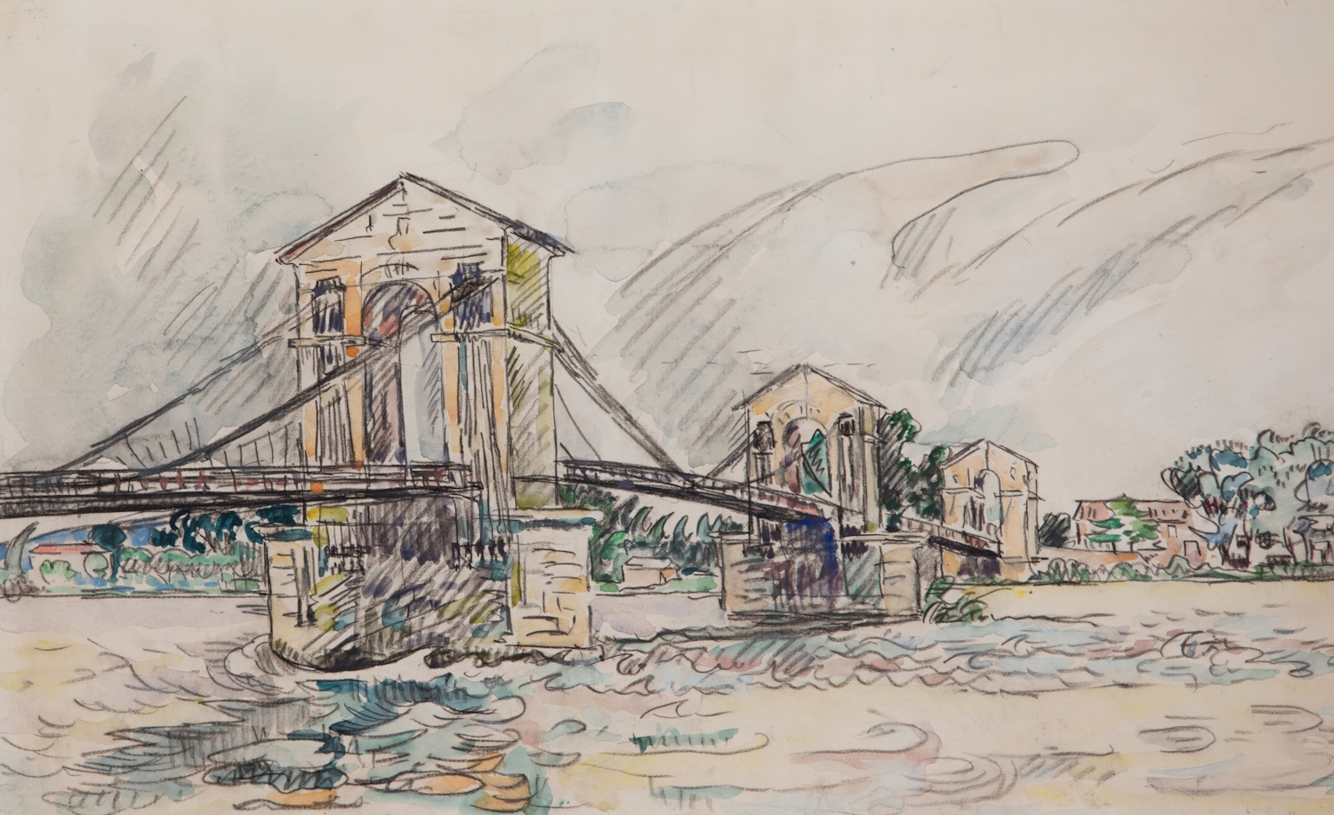 Bourg-Saint-Andéol. Le Pont - Paul Signac (1863 - 1935)