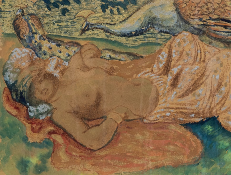 Odette aux seins nus - Georges Manzana Pissarro (1871 - 1961)
