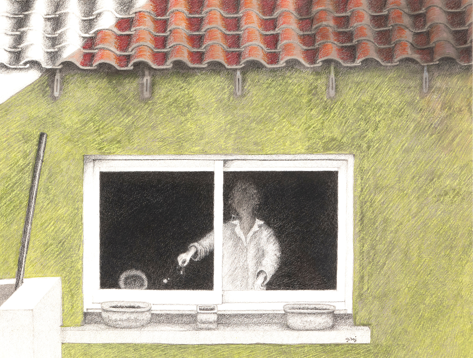 Voisinage - Yvon Pissarro (b. 1937 - )