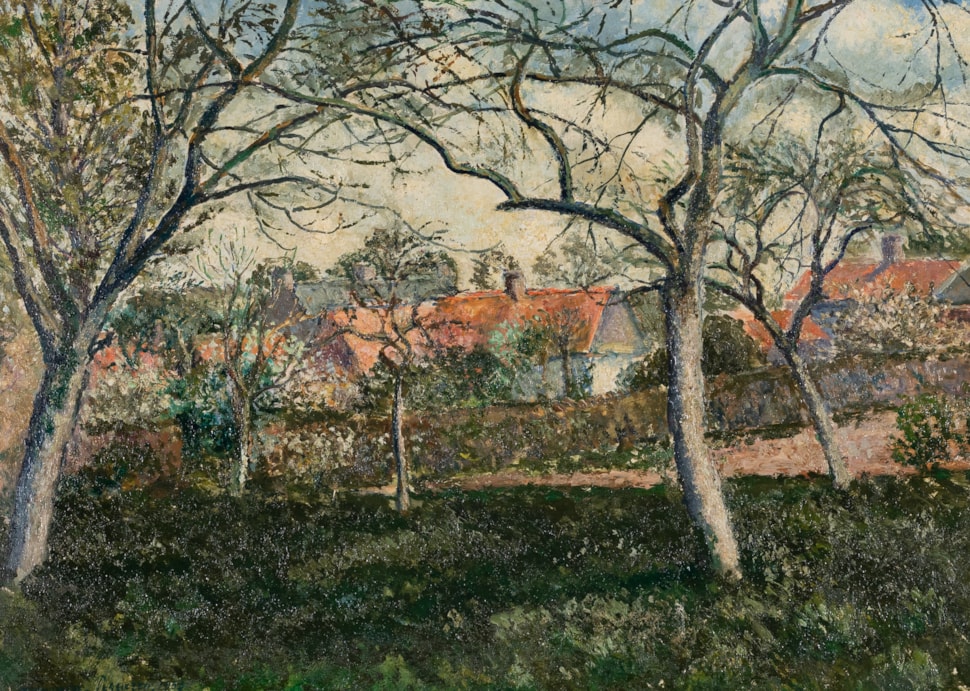 Toits Rouges à Menton - Georges Manzana Pissarro (1871 - 1961)