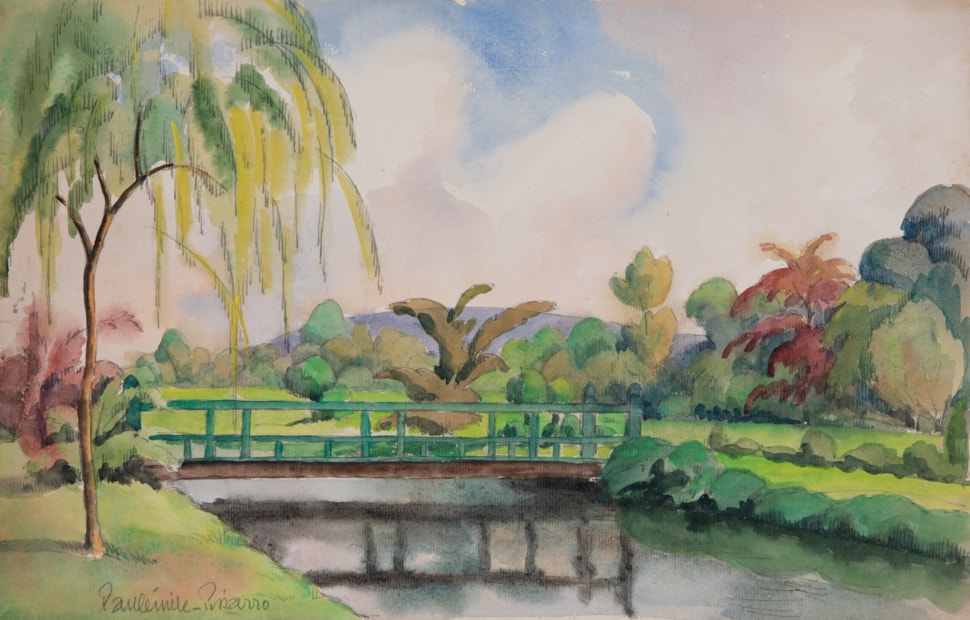Scène de rivière, près de Lyons-la-Forêt - Paulémile Pissarro (1884 - 1972)
