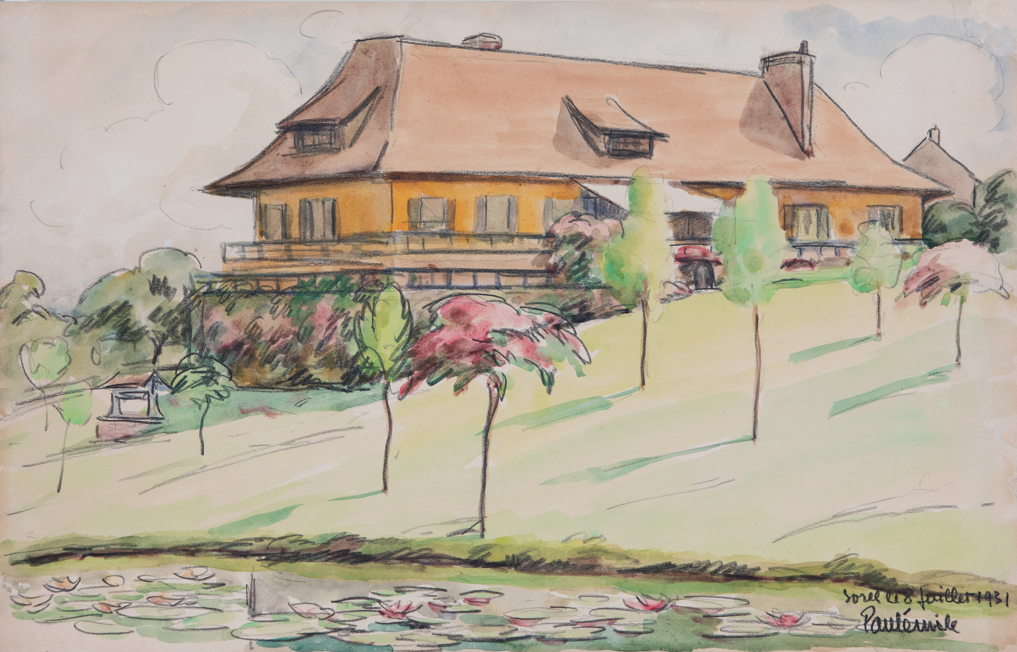 Paulémile Pissarro - Les Nénuphars à Sorel