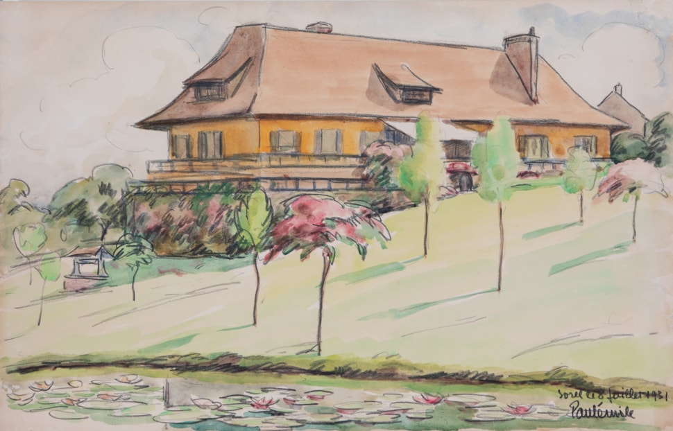 Les Nénuphars à Sorel - Paulémile Pissarro (1884 - 1972)