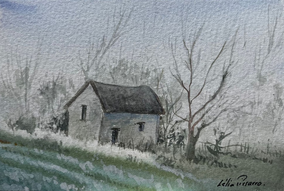 La Maison de Rami - Lélia Pissarro, Figurative (b. 1963 - )