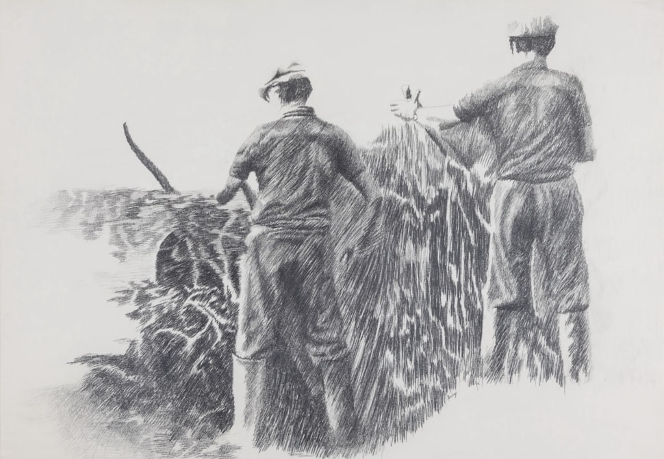 Farmhands - Yvon Pissarro (b. 1937 - )