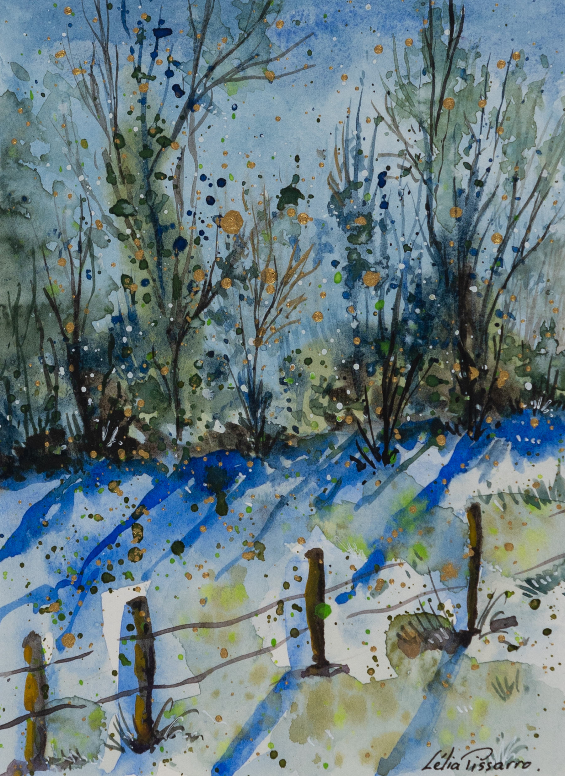 Lélia Pissarro, Figurative - Amalia sous la neige