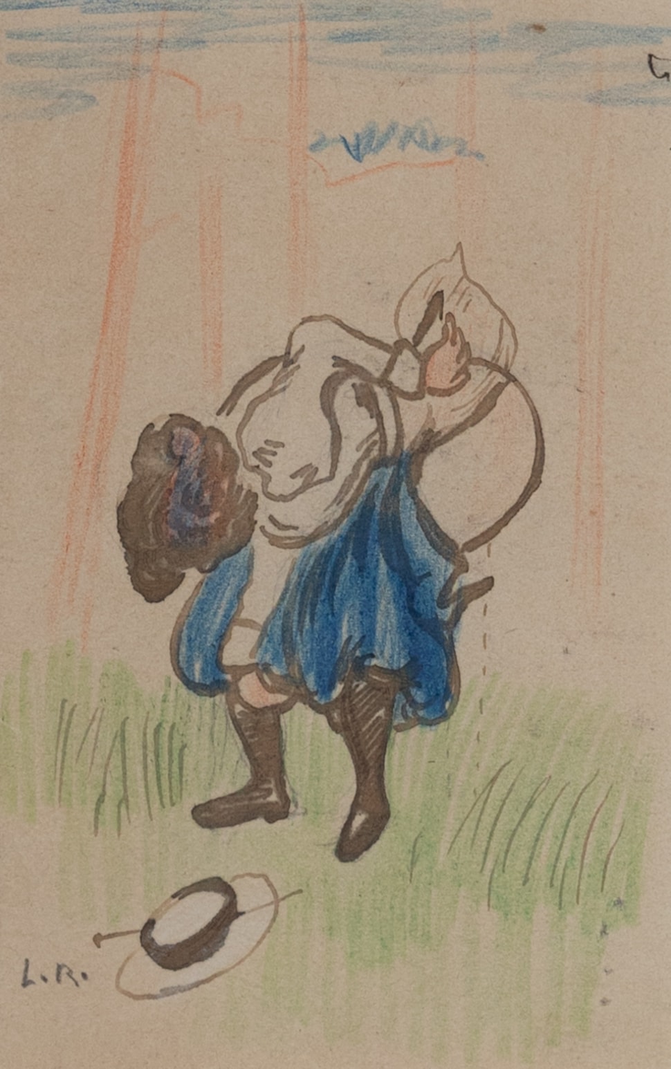 Bottoms up! - Ludovic-Rodo Pissarro (1878 - 1952)