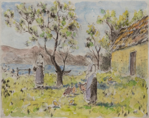 Lélia Pissarro, Figurative - Les Poules de Lyora