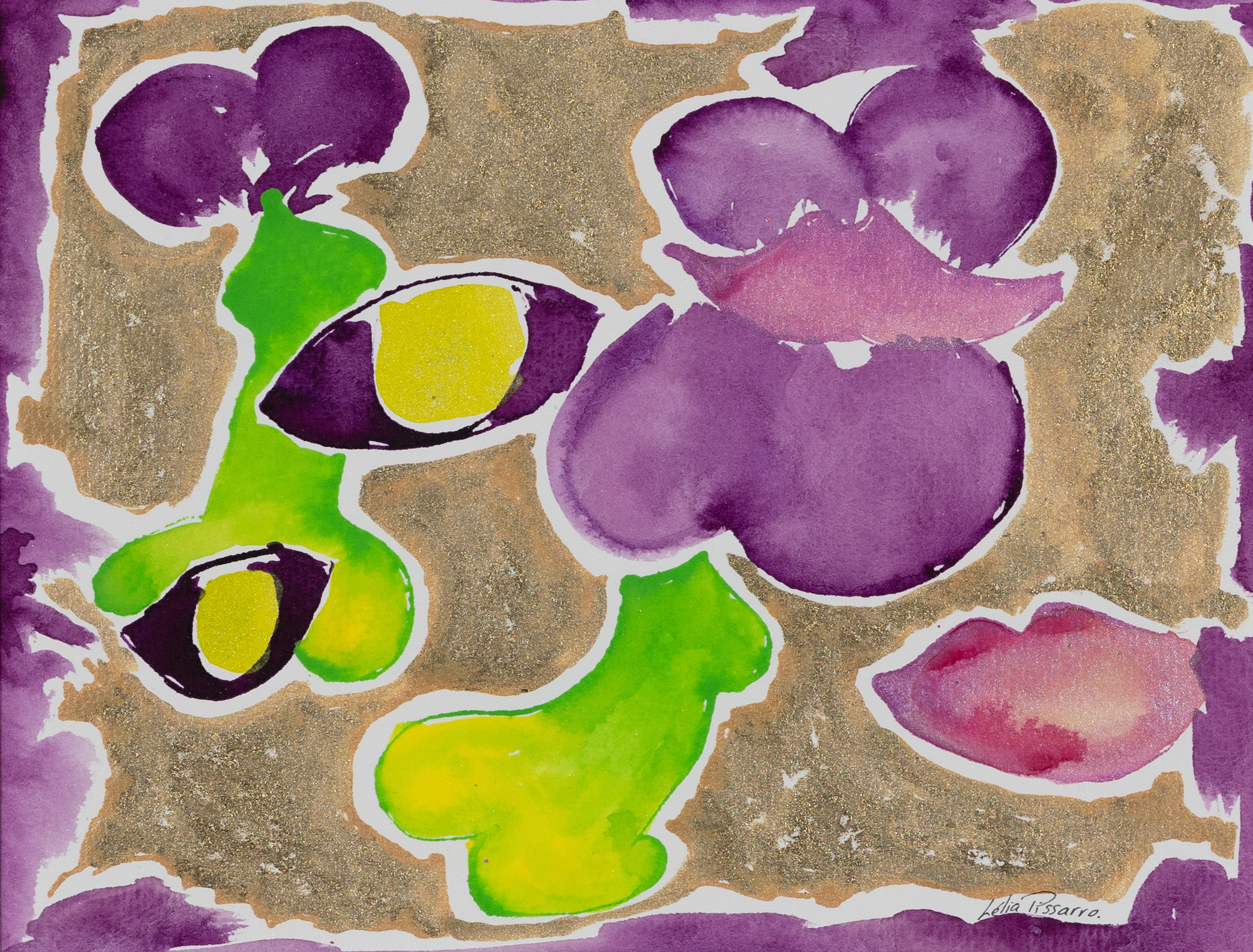 Green Bodies - Lélia Pissarro, Contemporary (b. 1963 - )