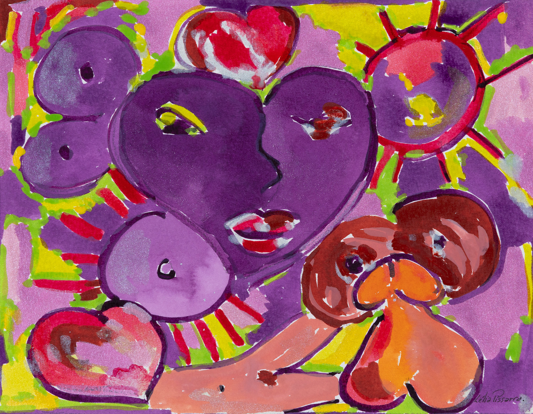 All day and all night - L&#233;lia Pissarro, Contemporary (b. 1963 - )