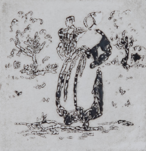 Lélia Pissarro, Figurative - Mère et enfant