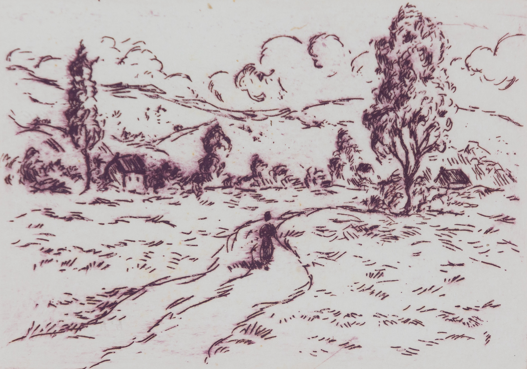 Lélia Pissarro, Figurative - Veronique on the Pass