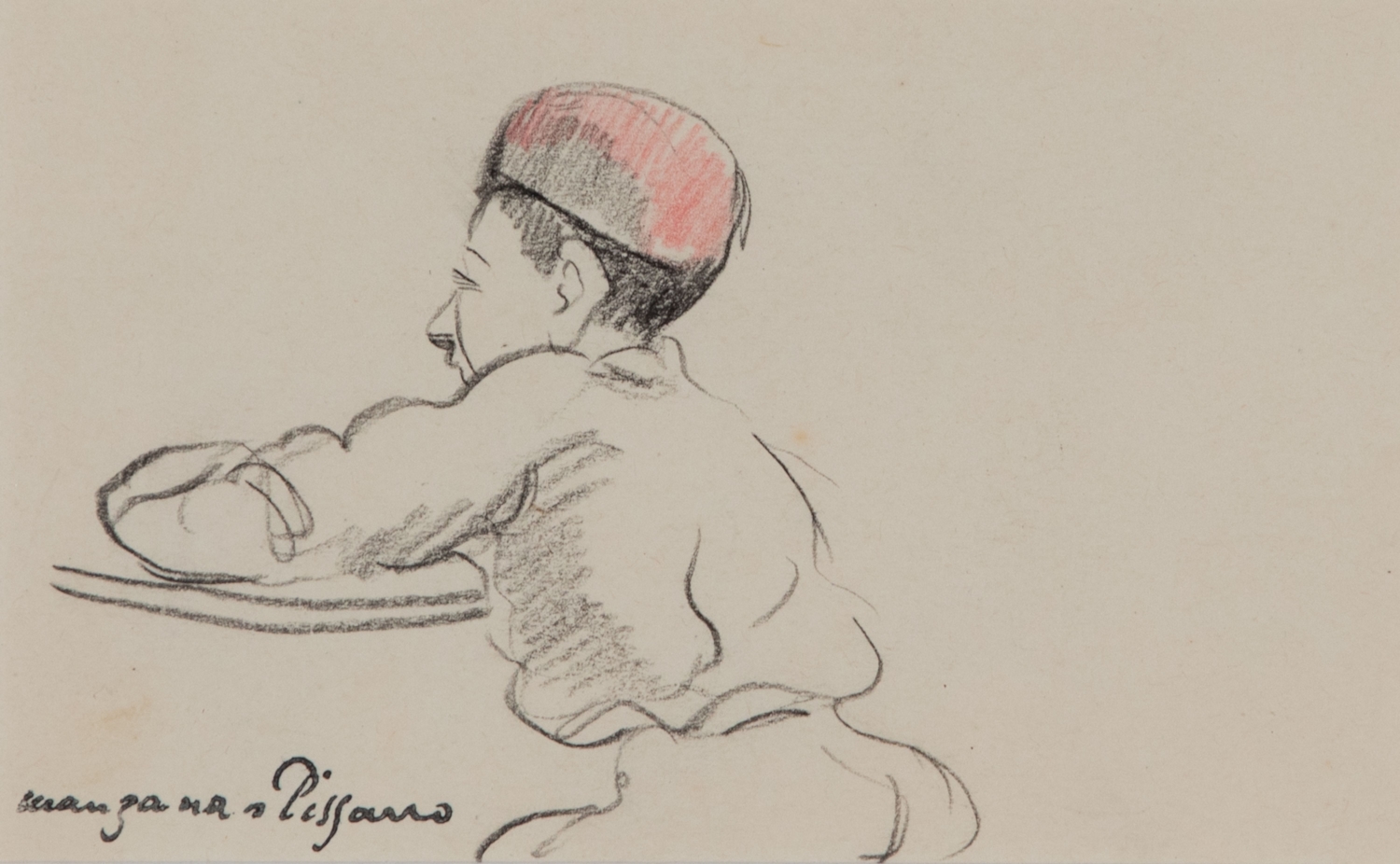 Red Fez Hat - Georges Manzana Pissarro (1871 - 1961)