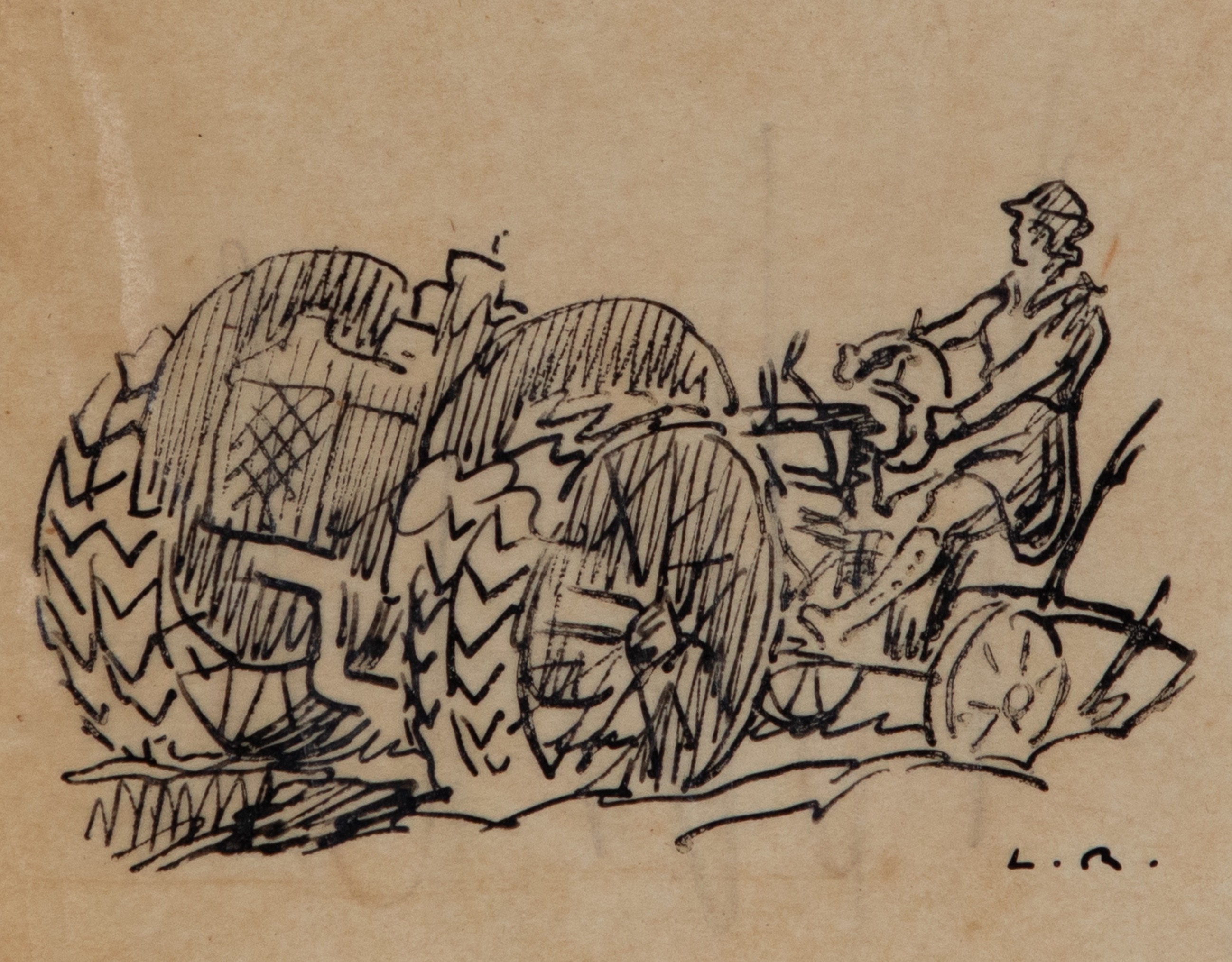 La Laboureuse - Ludovic-Rodo Pissarro (1878 - 1952)