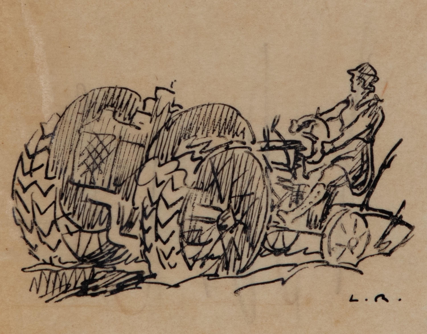 La Laboureuse - Ludovic-Rodo Pissarro (1878 - 1952)