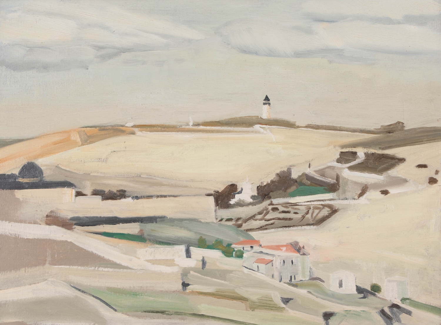 Mount Scopus and Government House - David Bomberg (1890 - 1957)