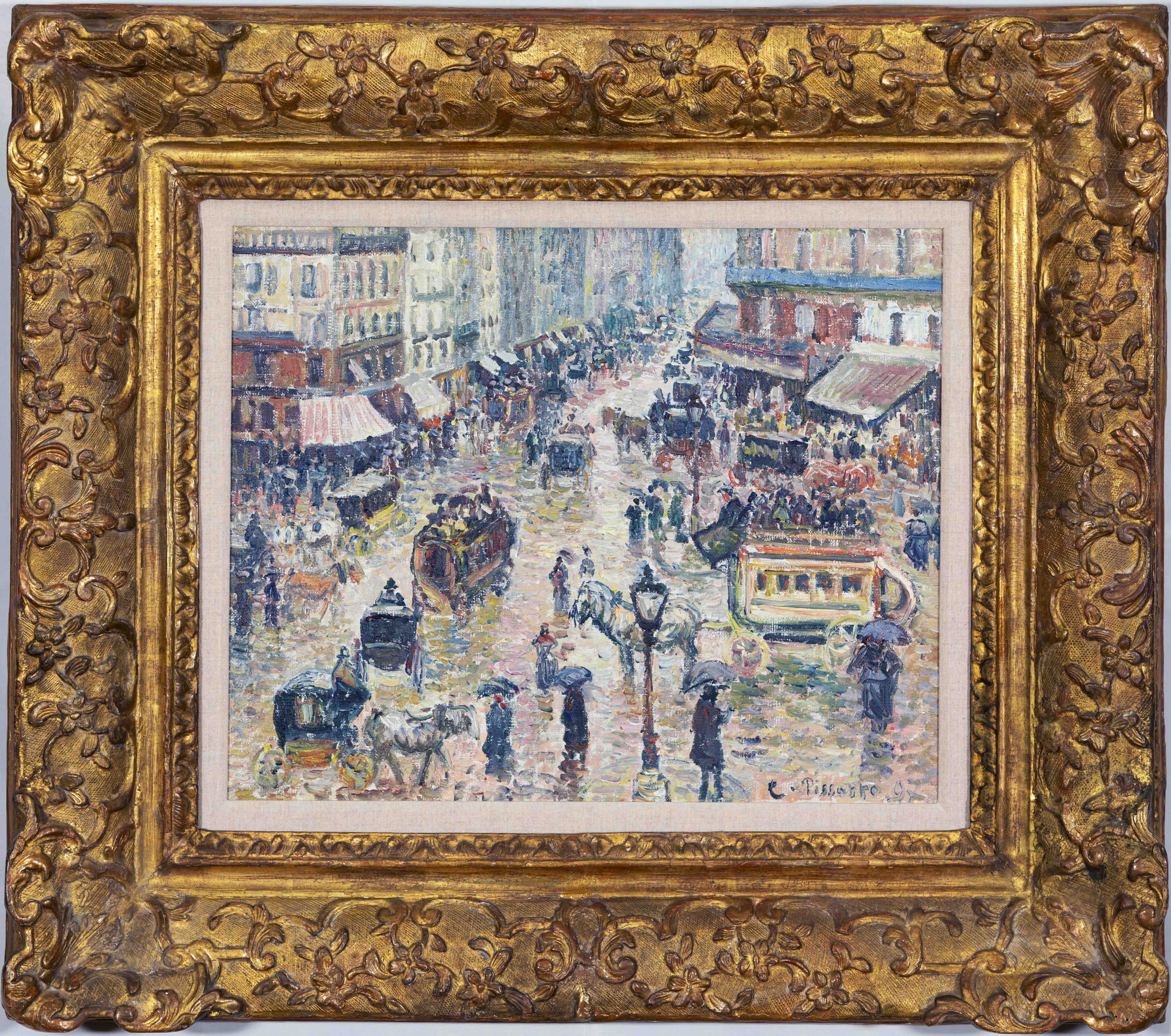 Reproduction Toile Camille Pissarro 'Terre Labourée En Hiver' - Prête à Accrocher - Style Impressionniste