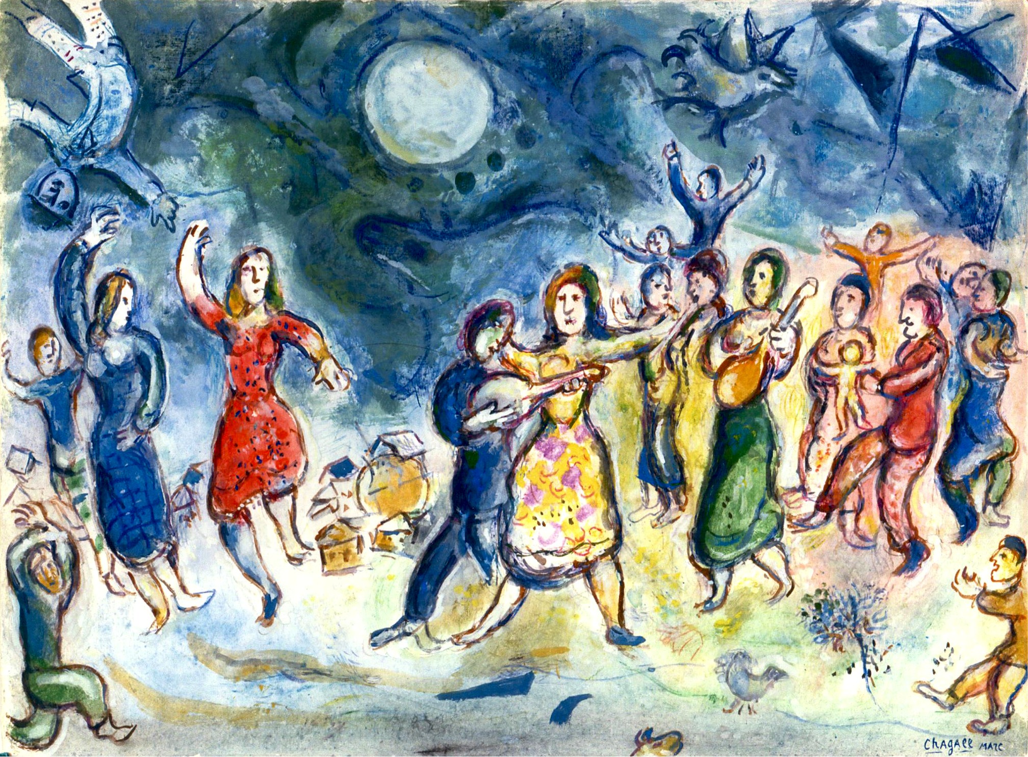 Fête au Village - Marc Chagall (1887 - 1985) - Buy Original