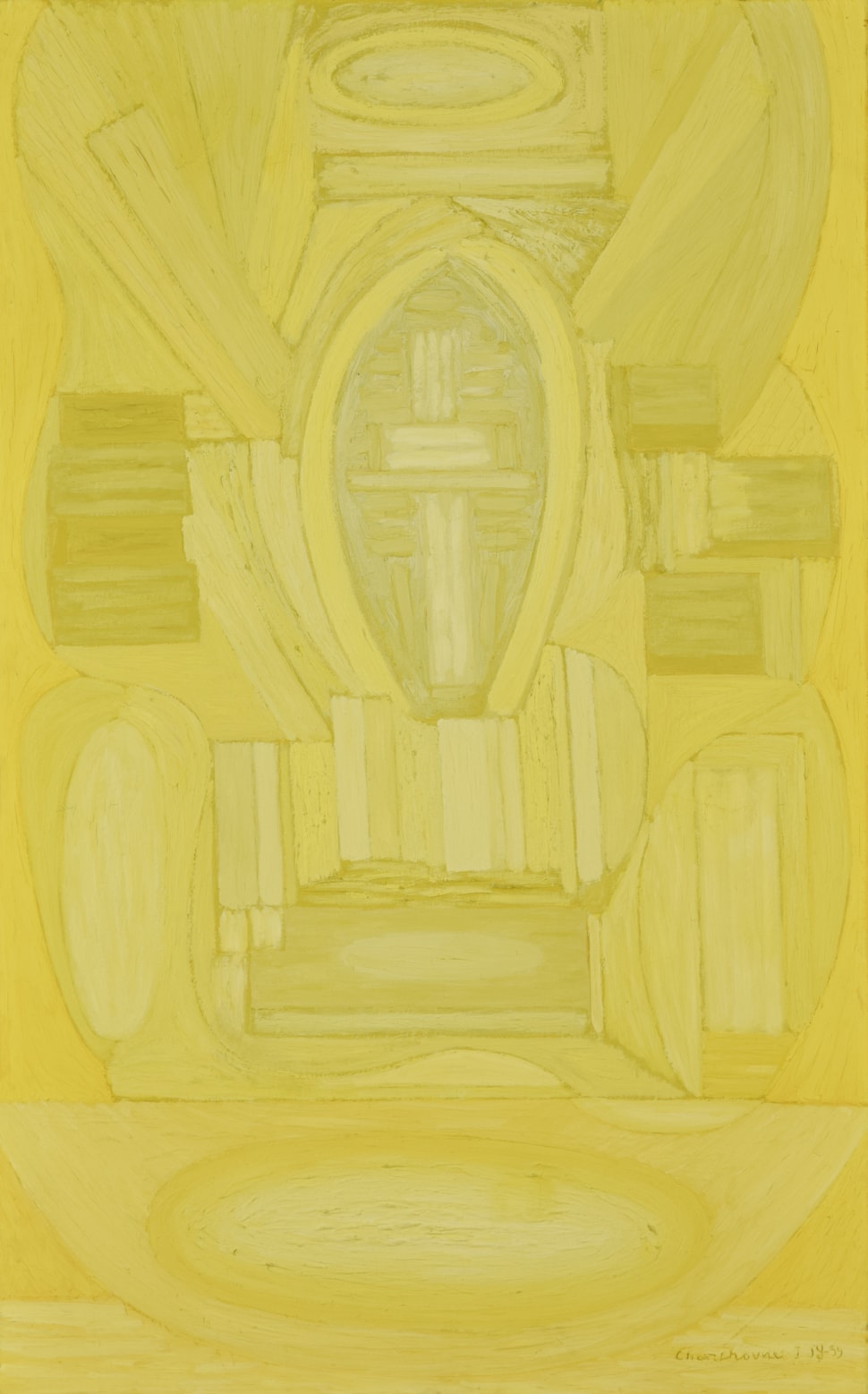 Composition Inspirée par le Credo de la Messe en C Mineur de Bach - Serge  Charchoune (1888 - 1975)