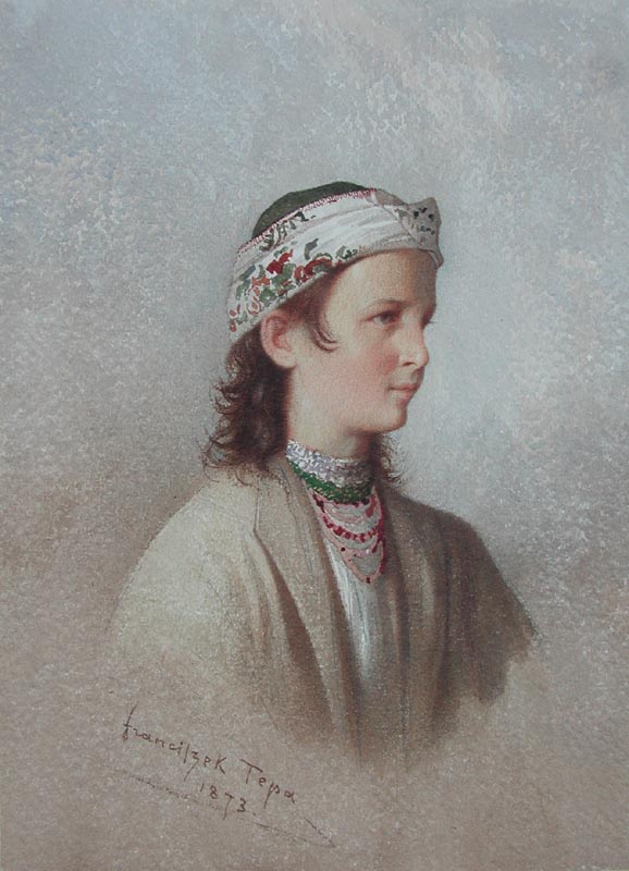 Jeune Montagnarde des Environs de Truskaniva - Franciszek Tepa (1829 - 1889)