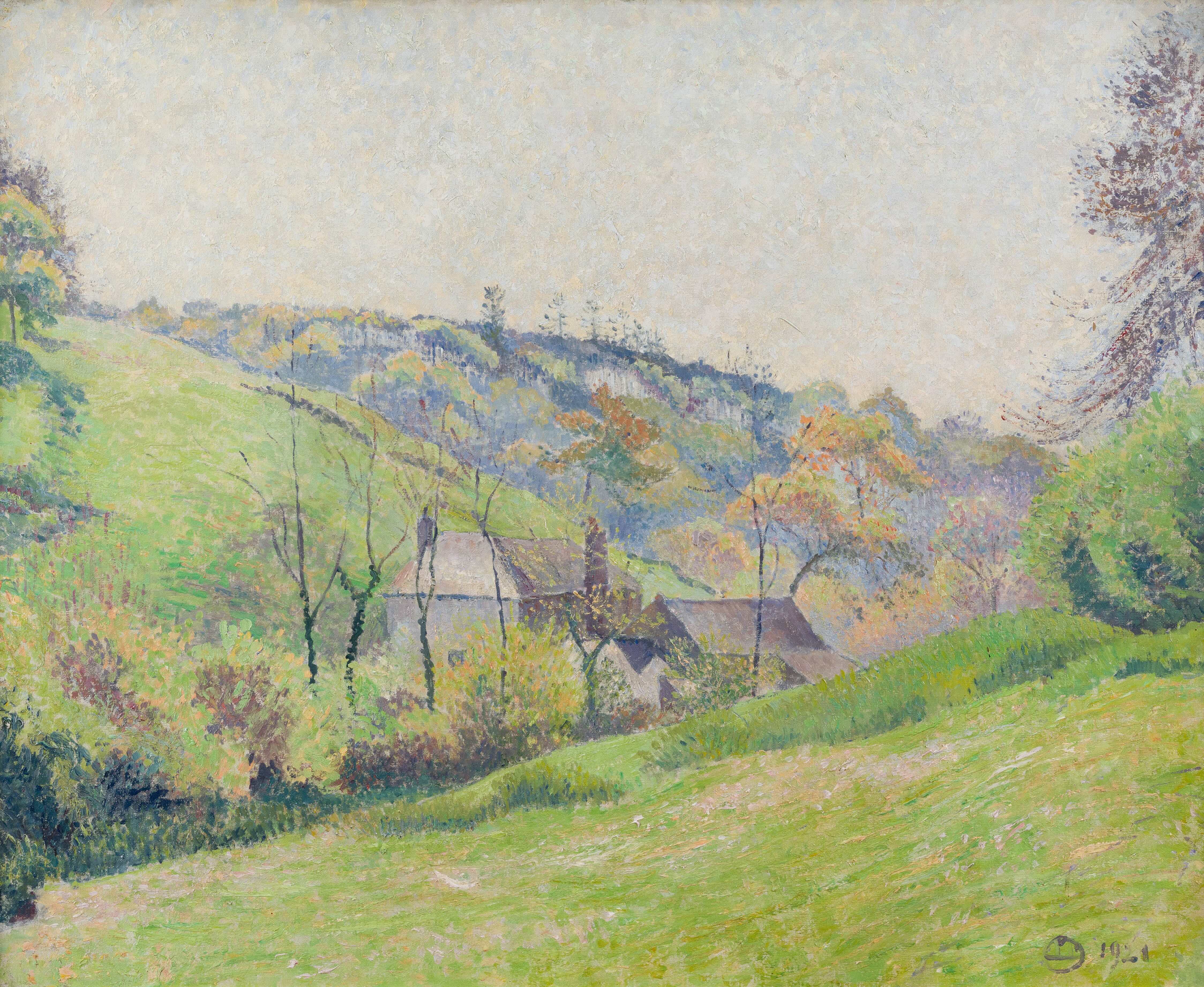 A Spring Morning, Blackpool Vale - Lucien Pissarro (1863 - 1944)