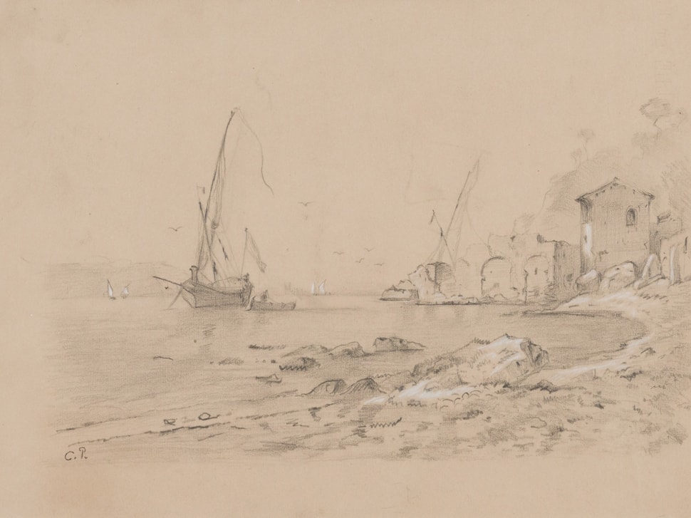 Bâteaux au Port de La Guaira, Venezuela - Camille Pissarro (1830 - 1903)