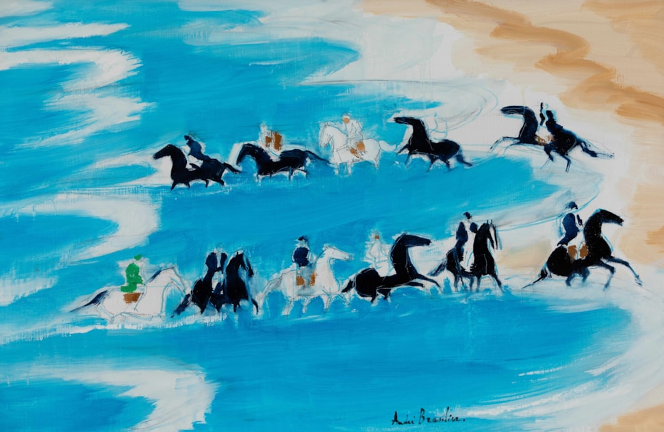 Chevauchée Maritime - André Brasilier (b. 1929 - )