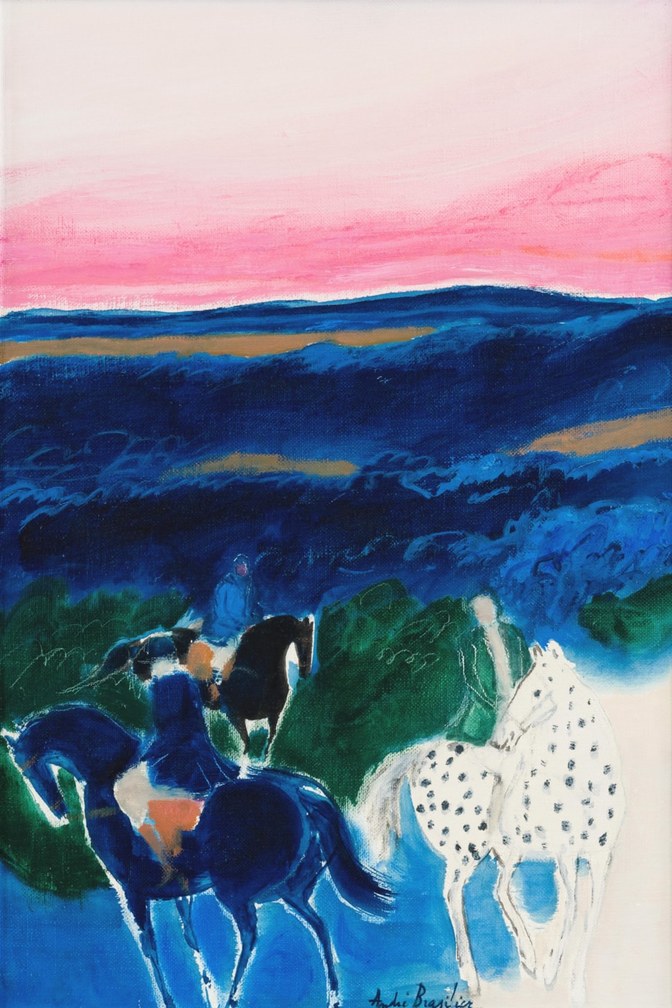 Trois Cavaliers - André Brasilier (b. 1929 - )