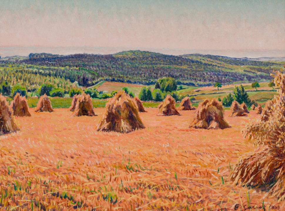 Les Meules, Vallée du Rhin - Gustave Cariot (1872 - 1950)