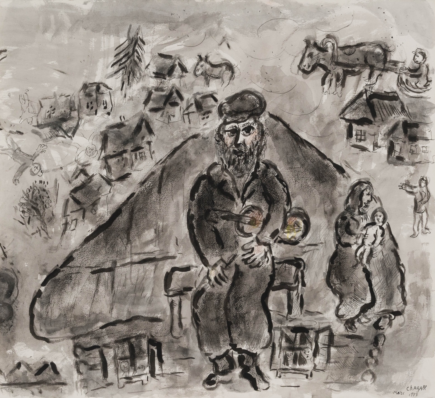 Fin de journée - Marc Chagall (1887 - 1985)