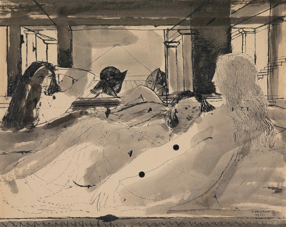 Les Captives - Paul Delvaux (1897 - 1994)