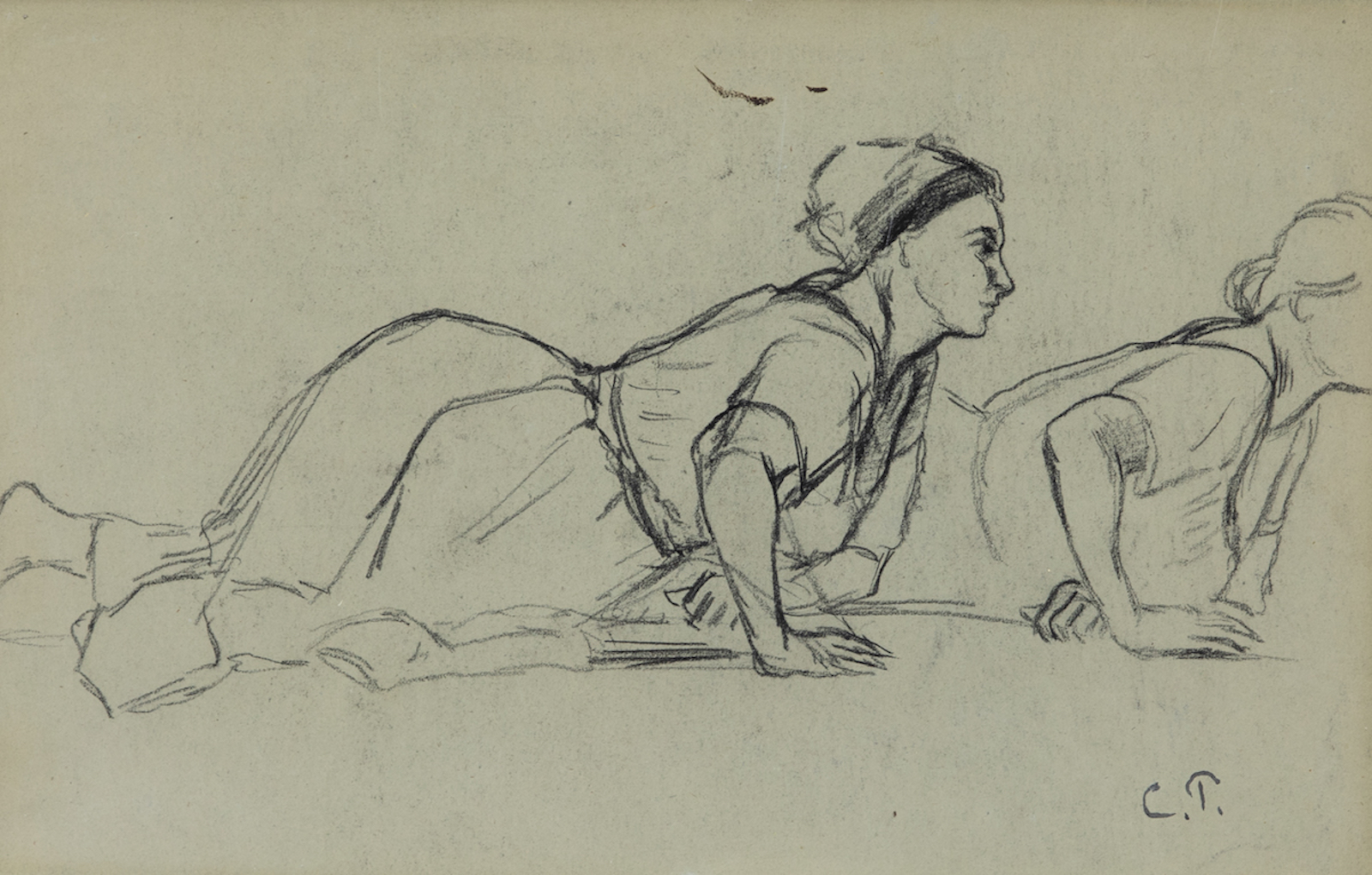 Deux femmes - Camille Pissarro (1830 - 1903)