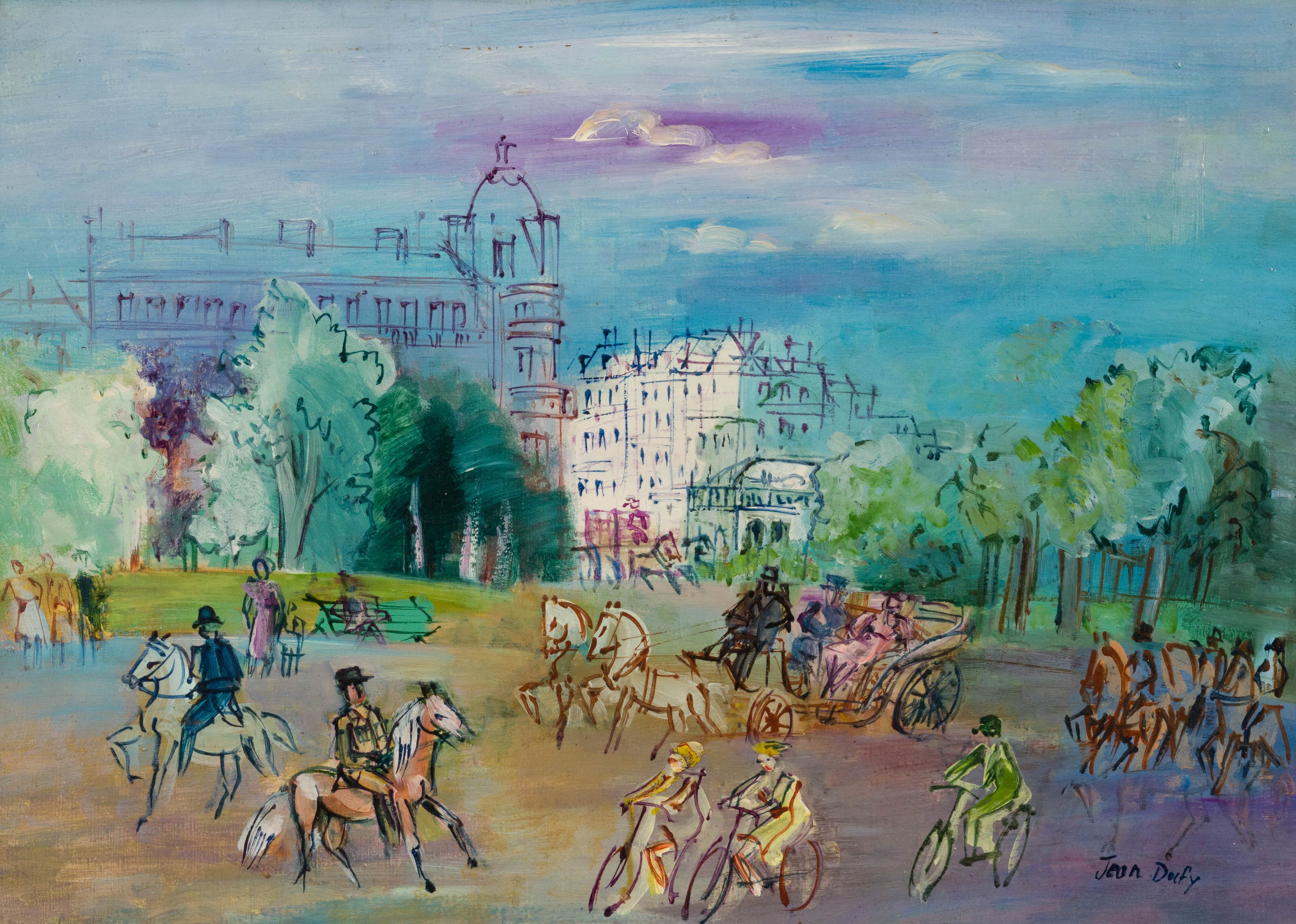 Paris, Avenue du bois - Jean Dufy (1888 - 1964)